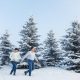 Winter couples maternity session